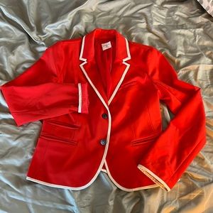 GAP Red Orange Prep School Style Blazer
